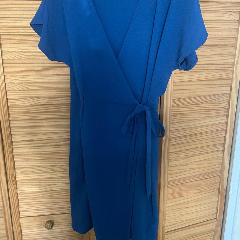 Blue Wrap Dress